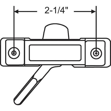 Strybuc Sash Lock White Bronze 900-7903